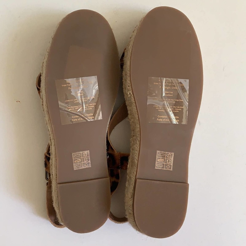 NEW Madewell Animal Print Malia Calf Hair Espadrilles - Picture 8 of 10